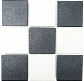 Keramická mozaika RAT 148 čierna/biela 30 x 30 cm