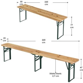 InternetovaZahrada Pivný set Passau - 220cm