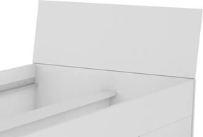 Posteľ so zásuvkami Carlos 90x200, biela