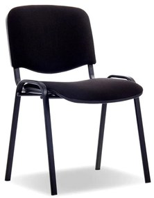 Konferenčná stolička Viva, čierne nohy, čierna