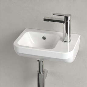VILLEROY &amp; BOCH Architectura závesné umývadielko s otvorom vpravo, s prepadom, 360 x 260 mm, biela alpská, s povrchom CeramicPlus, 437336R1