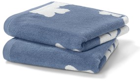 Žakárové uteráky, 2 ks, modré