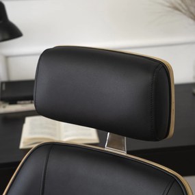 Kancelářská židle Fabian dub zlatý/černá