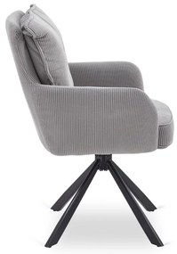 Otočná stolička MAGNUS sivá