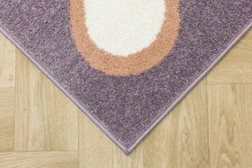 Koberec Lima M180A krémový / fialový