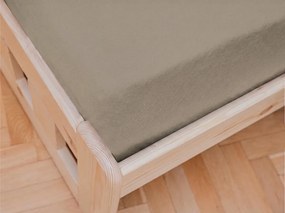 Jersey plachta do detskej postieľky svetlohnedá 70 x 140 cm