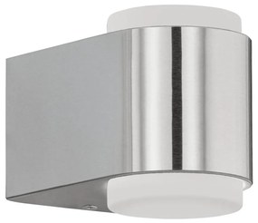 Eglo 65054-LED Vonkajšie nástenné svietidlo BRIONES PRO 2xLED/3W/230V IP44 chróm 65054
