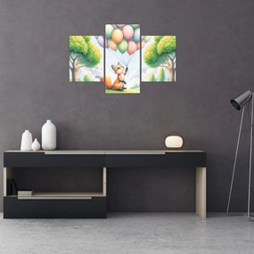 Obraz – Šťastná líška (90x60 cm)