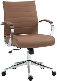 Kancelárska stolička Oakland - koža - Svetlo Hnedá