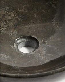 Sivé kamenné okrúhle umývadlo ø 40 cm Darnen – Kave Home