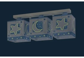 Dalber 63233NT - Detské stropné svietidlo MOONLIGHT 3xE27/60W/230V