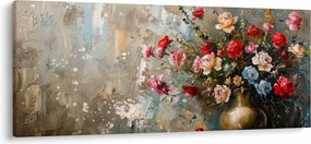 Obraz - Váza kvetov (120x50 cm)