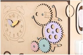 Montessori Activity board domček naturálny pastel