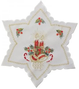 Obrus Červené sviečky 30x30 cm