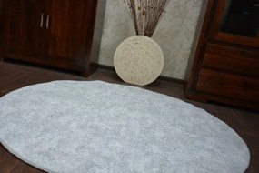 Koberec POZZOLANA strieborný kruh