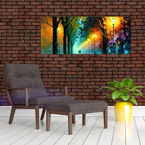 Obraz - Nočná prechádzka (120x50 cm)