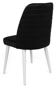 Súprava jedálenských stoličiek Tutku Black and White, 2 ks