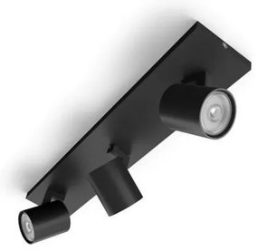 Philips - Bodové svietidlo RUNNER 3xGU10/20W/230V čierna