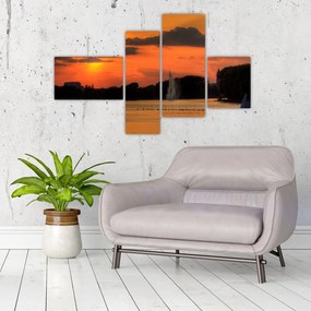 Západ slnka na vode - obraz na stenu