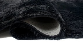Koberec SILK čierny