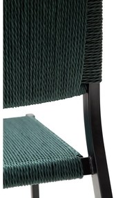 Tyrkysovomodrá jedálenská stolička Loop – DAN-FORM Denmark