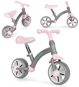 Detské odrážadlo -  bicykel ECOTOYS ružová
