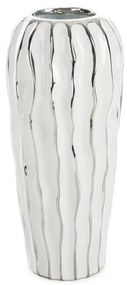 Váza SAVANA 4 biela / strieborná