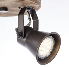 Brilliant - Bodové svietidlo SEED 2xGU10/5W/230V čierna/hnedá