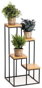 Stojan na kvety KASKADA 70x34 čierna/hnedá