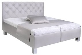 Čalúnená posteľ Angelina 180x200, sivá, vrátane matraca