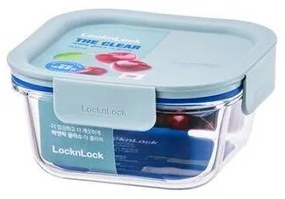 LOCKnLOCK Dóza sklenená štvorcová CLEAR, 500 ml, mint, 500 ml