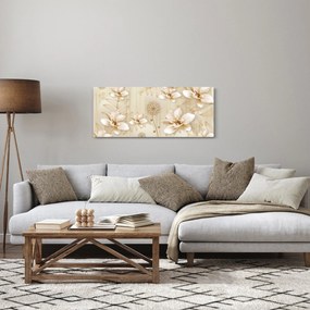 Obraz - Kompozícia zlatých kvetov (120x50 cm)