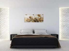 Obraz - Abstraktná kvetinová maľba (120x50 cm)