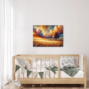 Obraz – Strom na poli (70x50 cm)