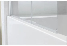 Vaňová zástena 2dielna form&style DRENA 1120 x 1400 mm číre sklo farba profilu chróm