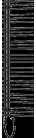 Mexen Neptun elektrický radiátor 1600 x 500 mm, 900 W, čierny - W101-1600-500-2900-70