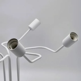 Prisadený luster MATYLDA 5xE27/60W/230V biela