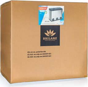 Brilanz Kôš na triedený odpad Savery, 3 x 20 l, 60 l