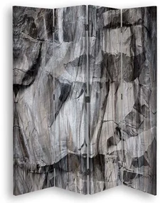 Gario Paraván Drsná sivá Rozmery: 145 x 170 cm, Prevedenie: Klasický paraván