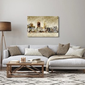 Obraz - Umelecky stvárnené mesto (90x60 cm)