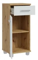 Kúpeľňová skrinka VENOM biela/dub artisan