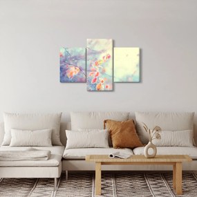 Obraz - Lístky v ľade (90x60 cm)