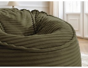 Zelený menčestrový sedací vak Socrate – Bobochic Paris