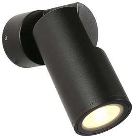 Zuma Line SJ14401 - Vonkajšie nást. svietidlo NOCTURNE 1xGU10/35W/230V IP65 čierna