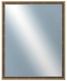 DANTIK - Zrkadlo v rámu, rozmer s rámom 80x100 cm z lišty TOOTH malá zlatá (3163)