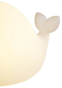 Stolná lampa biela 30 cm vrátane LED stmievateľná IP54 nabíjateľná - Baby Whale