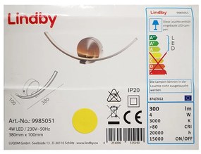 Lindby Lindby - LED Nástenné svietidlo IVEN LED/7W/230V LW0045