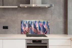 Nástenný panel  Vlajky Spojených štátov 120x60 cm