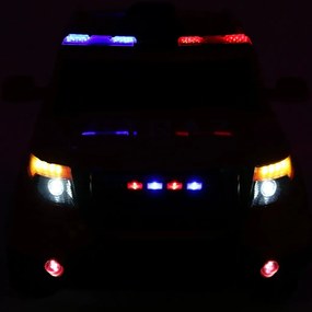 Ramiz Detské policajné SUV na batérie na diaľkové ovládanie + sirény + svetlá + megafón