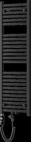 Mexen Ares, elektrické vykurovacie teleso 1200x400 mm + vykurovacia tyč 600 W, čierna, W102-1200-400-2600-70
